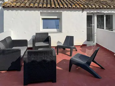 outside