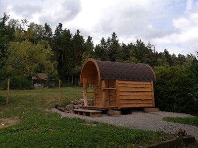 Sauna im Garten