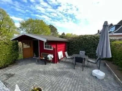 Gartenansicht mit Sitzecke