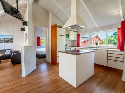 Wohnzimmer mit Blick zur Küche