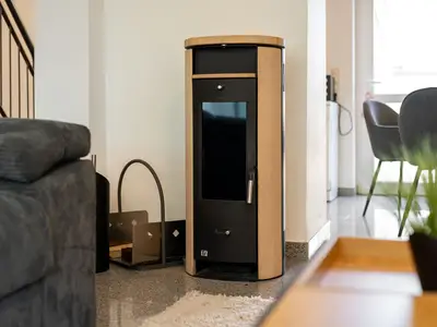 Seehus Malchow Wohnzimmer mit Kamin