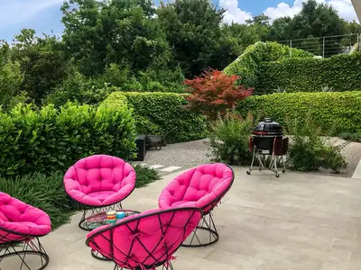 outside
