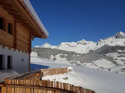 Handleralm, Blick aufs Steinerne Meer