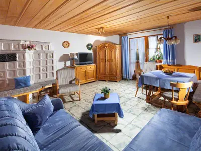 Wohnzimmer des Ferienhaus Stadlerlehen