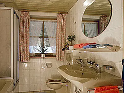 Badezimmer des Ferienhaus Stadlerlehen