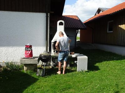 Grillplatz im Garten