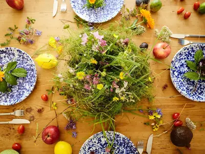 Gedeckter Tisch Haus