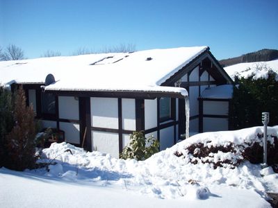 Ferienhaus Hennesee im Winter