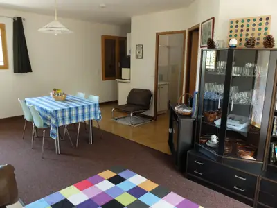 Wohnbereich. Sicht vom Sofa