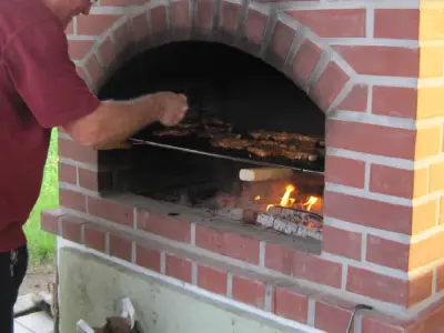 Grillen Kamin