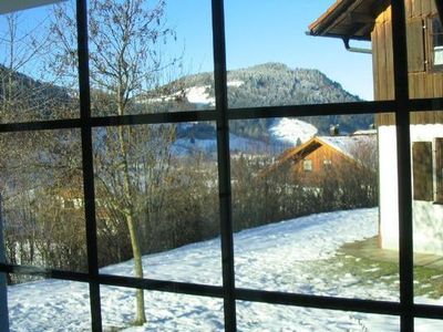 Ausblick vom Wohnzimmerfenster