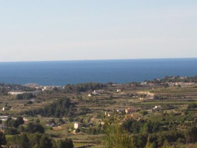 Meerblick von Wohnbereich, Schlafraum  und Terrasse