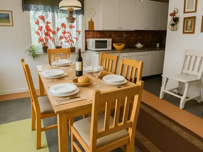 Küche und Essbereich