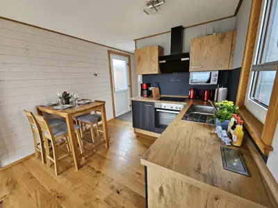 Küche und Essbereich