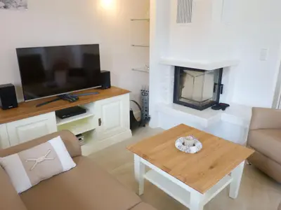 Kamin in der Ferienwohnung Seepferdchen in Süddorf auf Amrum