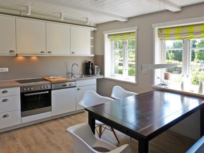 Küche im Ferienhaus Backbord in Süddorf auf Amrum