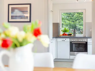 Küche im kleinen Haus auf Amrum
