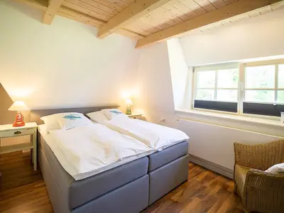 Schlafzimmer in der Ferienwohnung Skagen