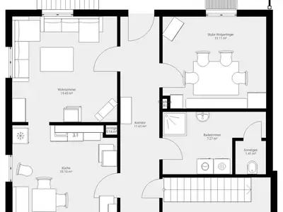 Beim Patzelt - Raumplan EG