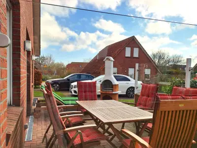 Terrasse mit Grillkamin