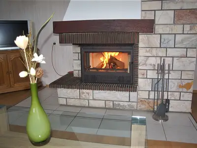Kamin im Wohnraum