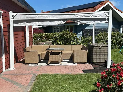 Sitzecke im Gartenbereich