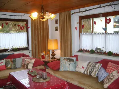 Wohnzimmer mit 2 Schlafcouchen