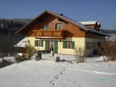 Terrasse im Winter