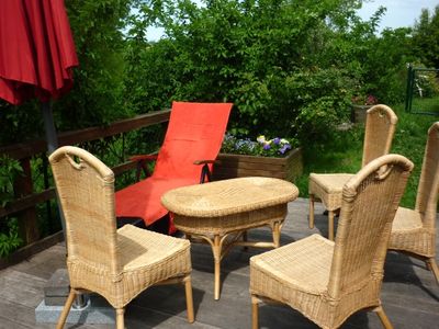 gemütliche Sitzecke auf der Terrasse