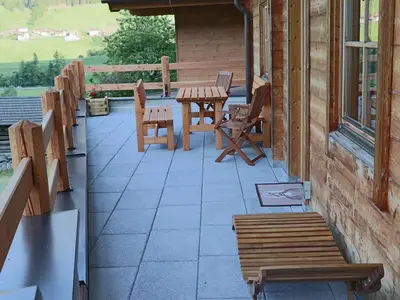 Ferienhaus Stubaiblick, Ost-Terrasse