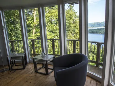 Ferienhaus Waldhaus Anne Wohnzimmer