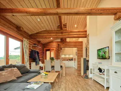 Ferienhaus Maus: Wohnraum mit Küche