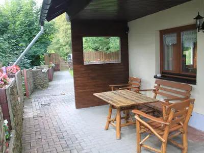 Überdachte Terrasse