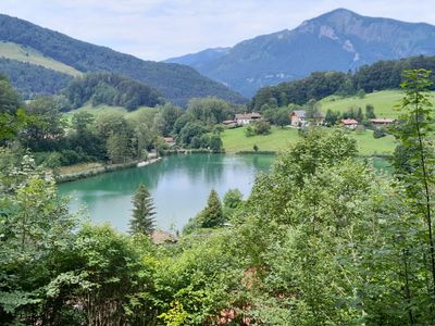 Wössner See,  Blick vom Wanderweg, 1/2 Std. ab Unterkunft