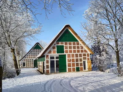 Kornscheune im Winter