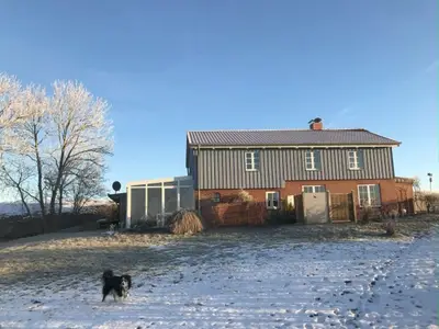 Haus im Winter