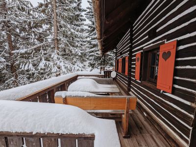 Winterbalkon Sechszirbenhütte