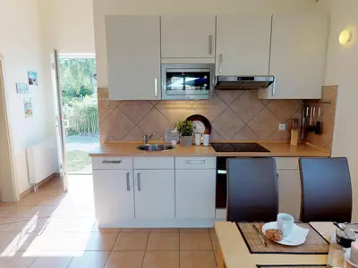 Ferienhaus für 4 Personen und Hund mit Garten, Strandkorb und Kamin