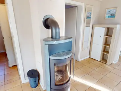 Ferienhaus für 6 Personen und Hund mit Kamin, Sauna und eingezäuntem Garten