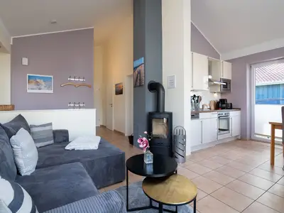 Ferienhaus für 4 Personen und Hund mit Sauna, Kamin und umzäunten Garten