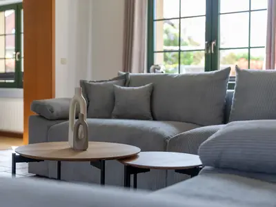 Ferienhaus Wiesenquartier Penkow Wonzimmer Couchtisch