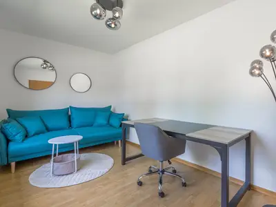 Ferienhaus Wiesenquartier Penkow Schreibtisch im Ergeschoss