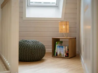 Ferienhaus Kirana - Kugelhaus am Tollensesee - Leseecke lädt zum Verweilen ein