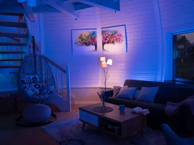 Ferienhaus Nordlichter - Kugelhaus am Tollensesee - besonderes Lichtkonzept