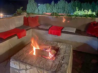 outside