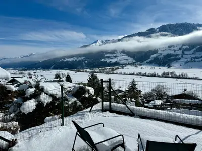 Aussicht vom Ferienhaus [Winter]