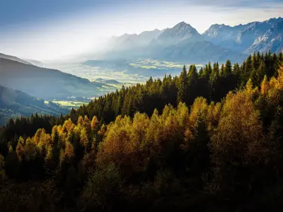 Herbststimmung und Weitblick über das Inntal