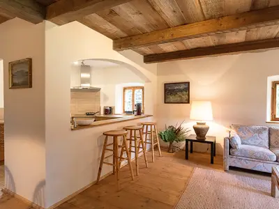 Theke im Wohnzimmer zur Küche