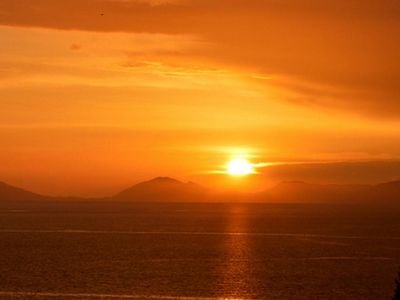 Sonnenuntergang -Blick von der Villa