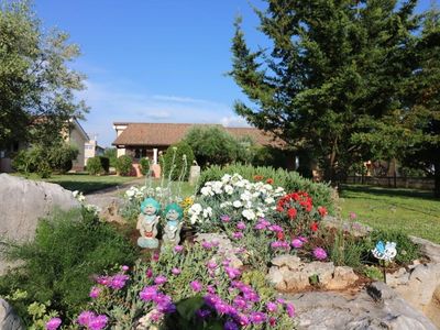 Außenansicht des Gebäudes. Panorama Bungalow Melisa